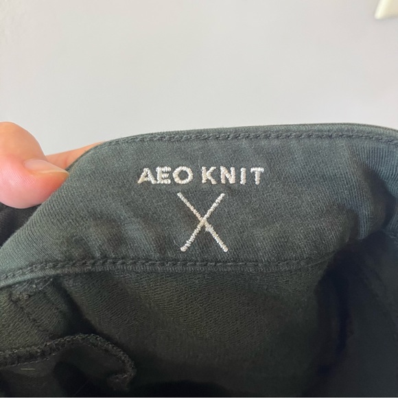 American Eagle Outfitters AEO Knit Dark Green Super Stretch Jeggings 8 Long - Picture 3 of 9